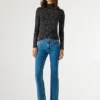 Jeans mit mittlerer Leibhöhe und ausgestelltem Schnitt – Venus