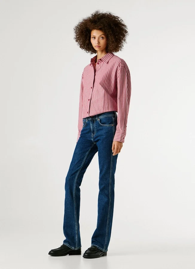 Jeans mit mittlerer Leibhöhe und Bootcut-Passform – Piper Jeans mit mittlerer Leibhöhe und Bootcut-Passform – Piper