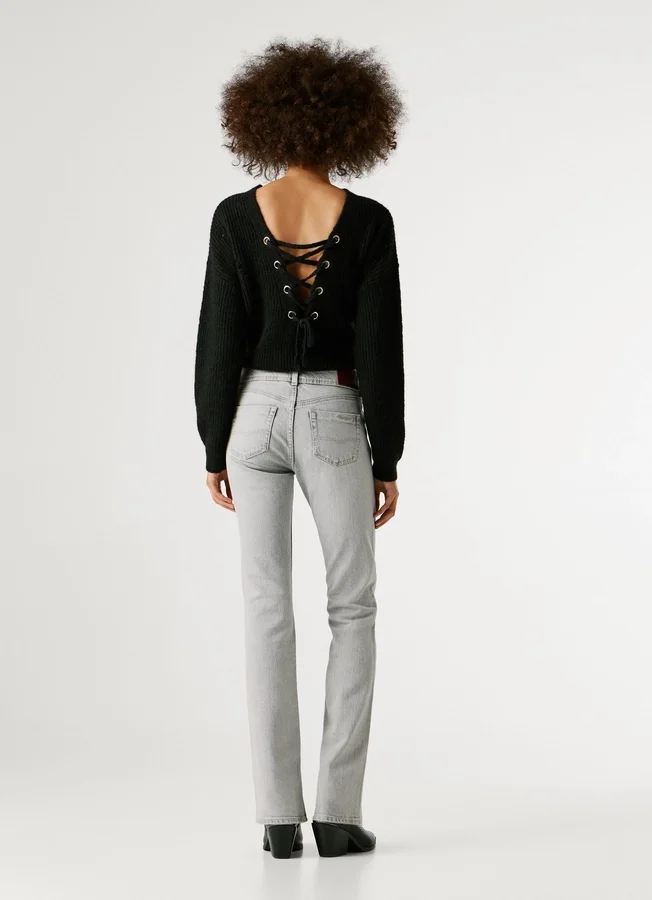 Jeans mit mittlerer Leibhöhe und Bootcut-Passform – Piper Jeans mit mittlerer Leibhöhe und Bootcut-Passform – Piper