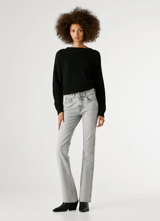 Jeans mit mittlerer Leibhöhe und Bootcut-Passform – Piper Jeans mit mittlerer Leibhöhe und Bootcut-Passform – Piper