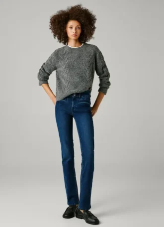 Jeans mit mittlerer Leibhöhe und geradem Schnitt – Beryl