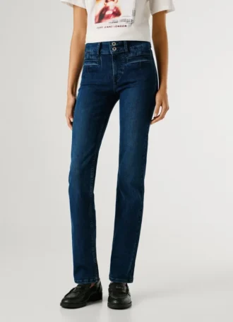 Jeans mit mittlerer Leibhöhe und geradem Schnitt – Beryl