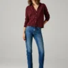 Jeans mit mittlerer Leibhöhe und geradem Schnitt – Mary