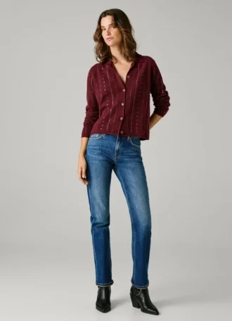Jeans mit mittlerer Leibhöhe und geradem Schnitt – Mary