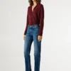 Jeans mit mittlerer Leibhöhe und geradem Schnitt – Mary