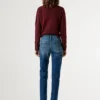 Jeans mit mittlerer Leibhöhe und geradem Schnitt – Mary
