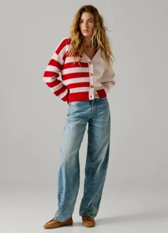 Jeans mit mittlerer Leibhöhe und lockerer Passform