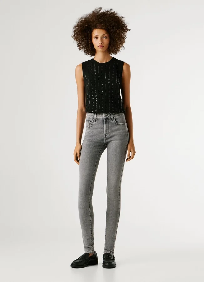 Jeans mit mittlerer Leibhöhe und Skinny-Passform – Regent Jeans mit mittlerer Leibhöhe und Skinny-Passform – Regent