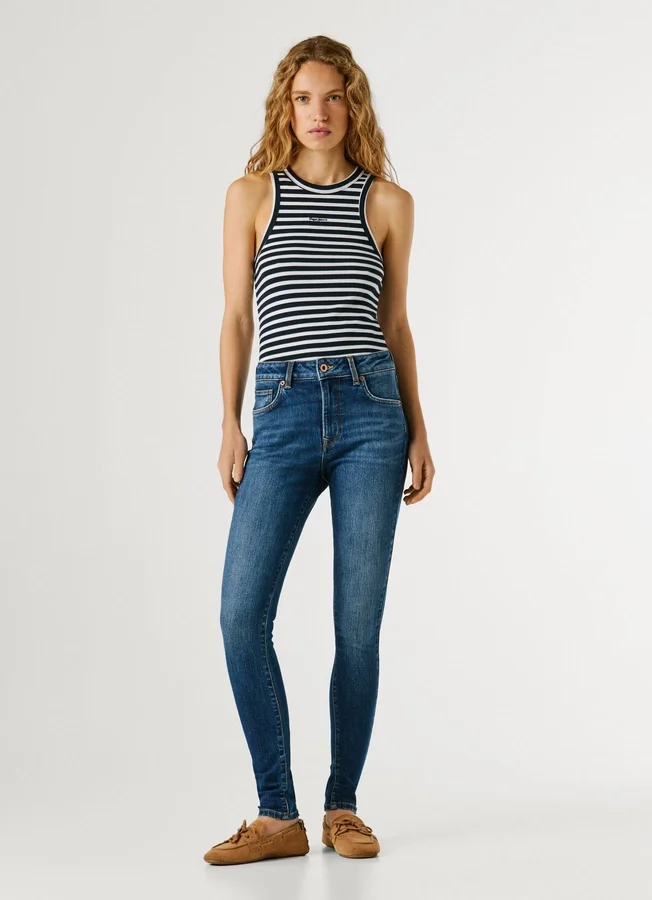 Jeans mit mittlerer Leibhöhe und Skinny-Passform – Regent Jeans mit mittlerer Leibhöhe und Skinny-Passform – Regent