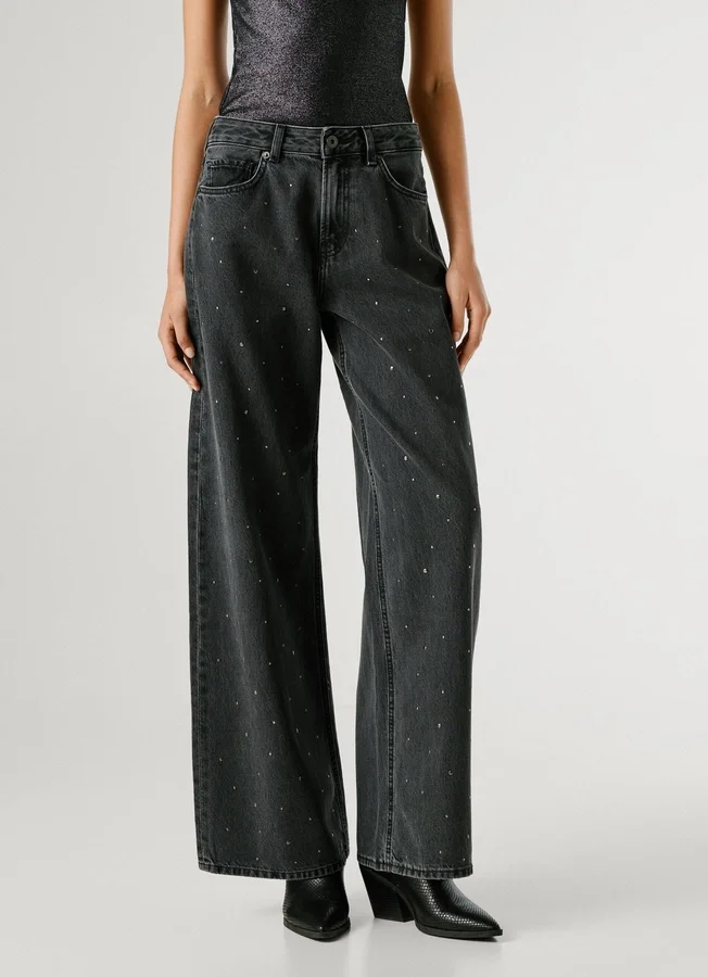 Jeans mit mittlerer Leibhöhe und weitem Schnitt – Lina Jeans mit mittlerer Leibhöhe und weitem Schnitt – Lina
