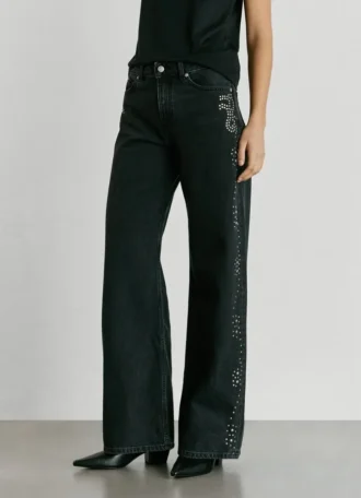 Jeans mit mittlerer Leibhöhe und weitem Schnitt – Lina