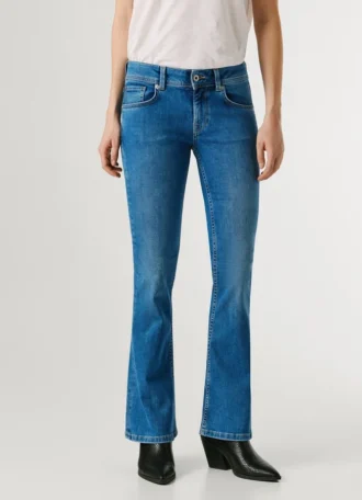 Jeans mit niedriger Leibhöhe und ausgestelltem Schnitt – Pimlico