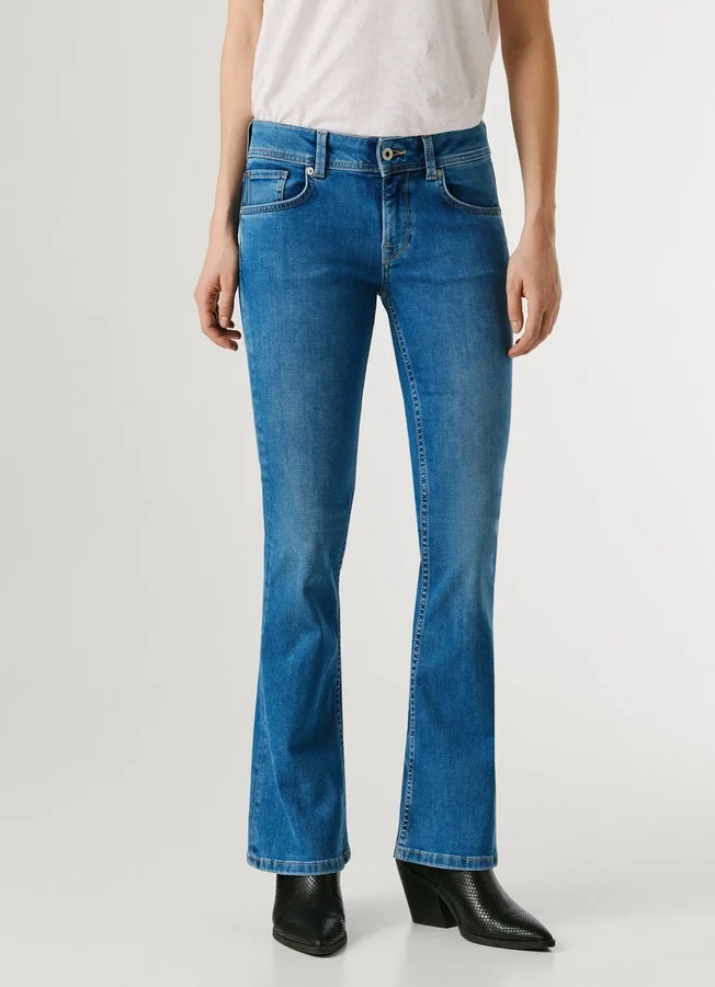 Jeans mit niedriger Leibhöhe und ausgestelltem Schnitt – Pimlico Jeans mit niedriger Leibhöhe und ausgestelltem Schnitt – Pimlico