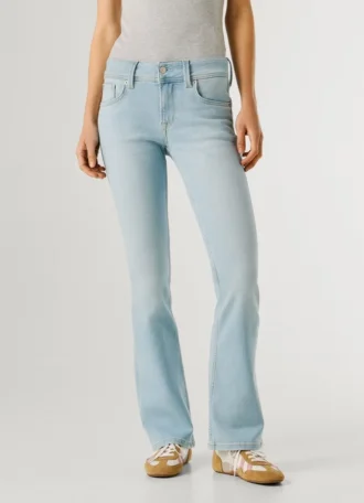 Jeans mit niedriger Leibhöhe und ausgestelltem Schnitt – Pimlico