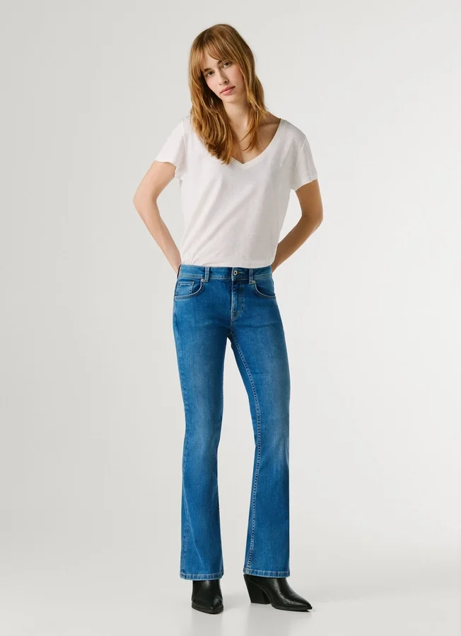 Jeans mit niedriger Leibhöhe und ausgestelltem Schnitt – Pimlico Jeans mit niedriger Leibhöhe und ausgestelltem Schnitt – Pimlico