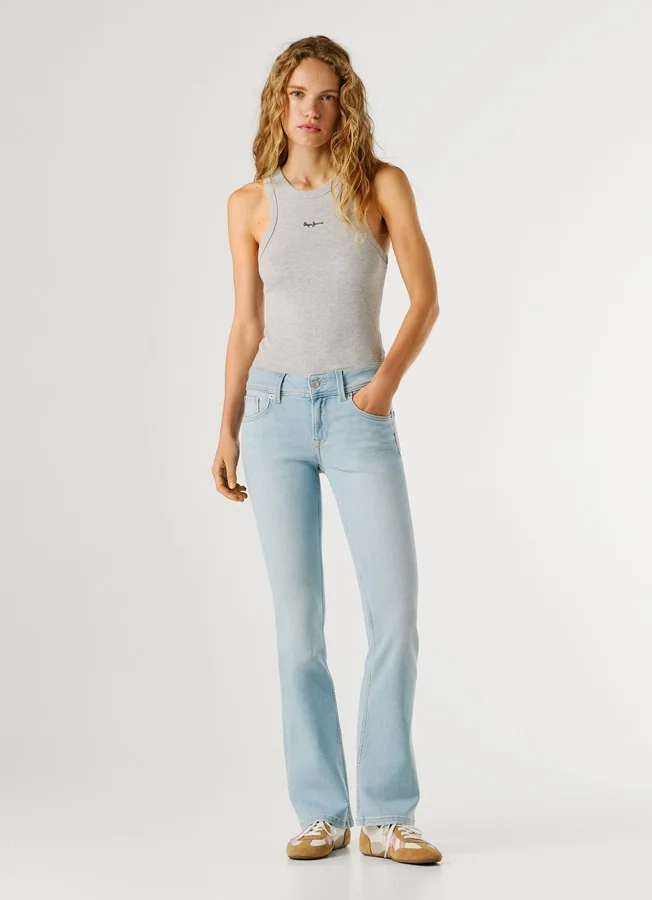 Jeans mit niedriger Leibhöhe und ausgestelltem Schnitt – Pimlico Jeans mit niedriger Leibhöhe und ausgestelltem Schnitt – Pimlico