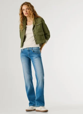 Jeans mit niedriger Leibhöhe und gerader Passform – Venus