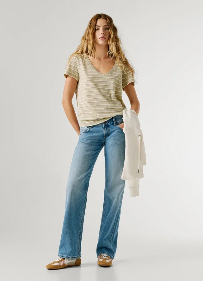 Jeans mit niedriger Leibhöhe und gerader Passform – Venus Jeans mit niedriger Leibhöhe und gerader Passform – Venus