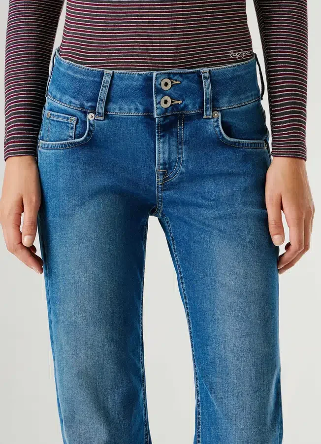 Jeans mit niedriger Leibhöhe und gerader Passform – Venus Jeans mit niedriger Leibhöhe und gerader Passform – Venus