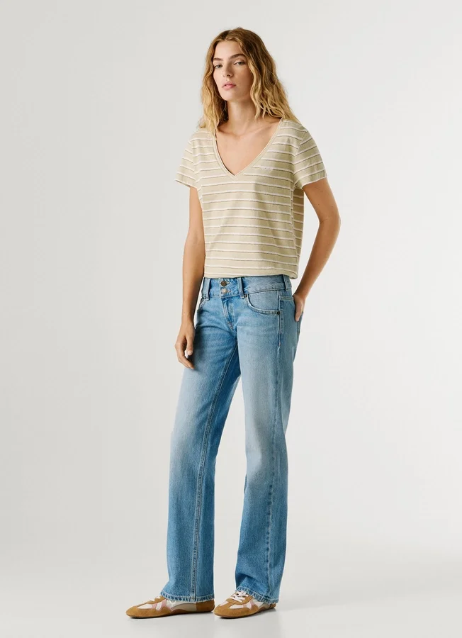 Jeans mit niedriger Leibhöhe und gerader Passform – Venus Jeans mit niedriger Leibhöhe und gerader Passform – Venus