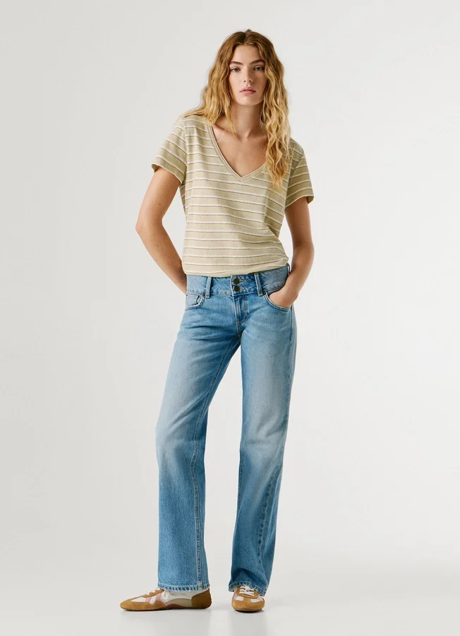 Jeans mit niedriger Leibhöhe und gerader Passform – Venus Jeans mit niedriger Leibhöhe und gerader Passform – Venus