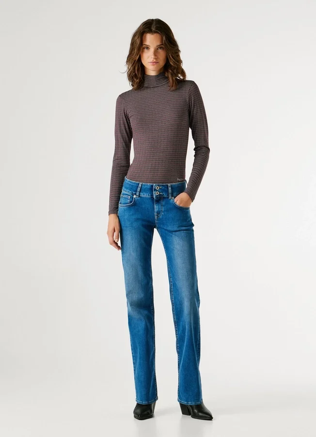 Jeans mit niedriger Leibhöhe und gerader Passform – Venus Jeans mit niedriger Leibhöhe und gerader Passform – Venus
