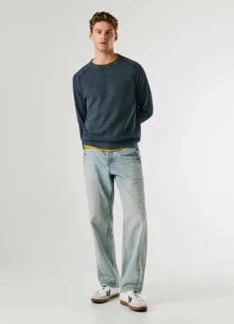Jeans mit niedriger Leibhöhe und lockerer Passform – Helix