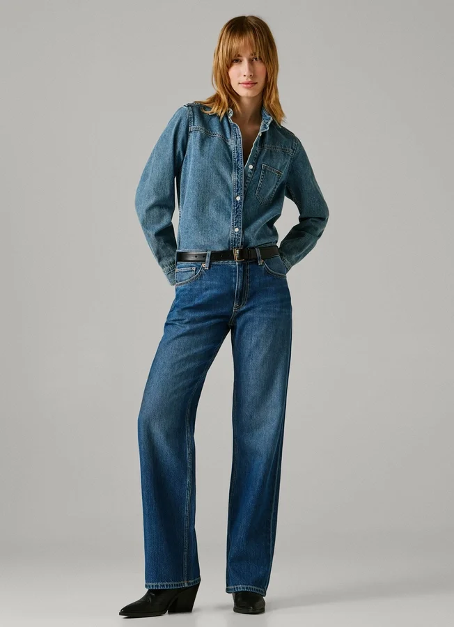 Jeans mit niedriger Leibhöhe und lockerer Passform – Nicky Jeans mit niedriger Leibhöhe und lockerer Passform – Nicky