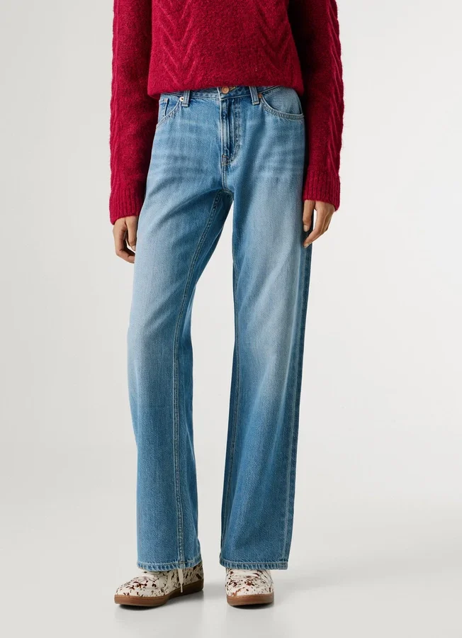 Jeans mit niedriger Leibhöhe und lockerer Passform – Nicky Jeans mit niedriger Leibhöhe und lockerer Passform – Nicky