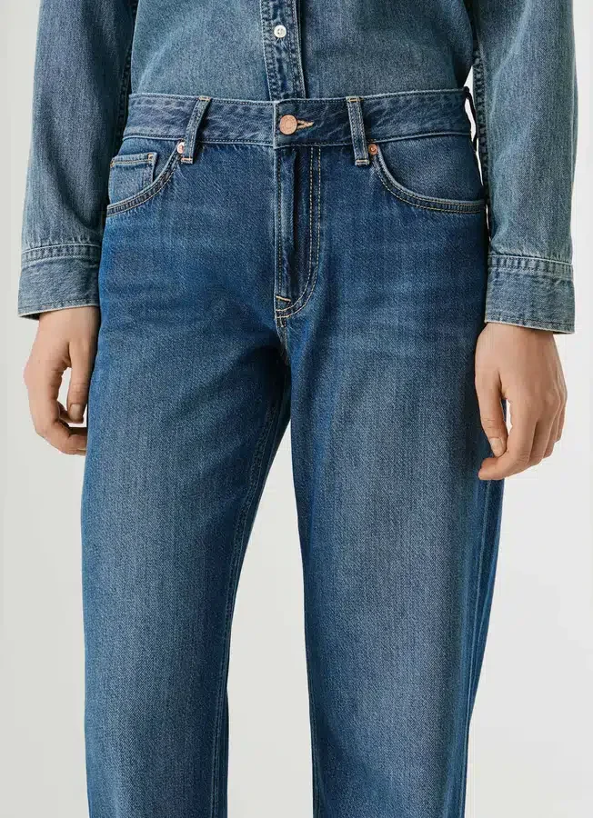 Jeans mit niedriger Leibhöhe und lockerer Passform – Nicky Jeans mit niedriger Leibhöhe und lockerer Passform – Nicky