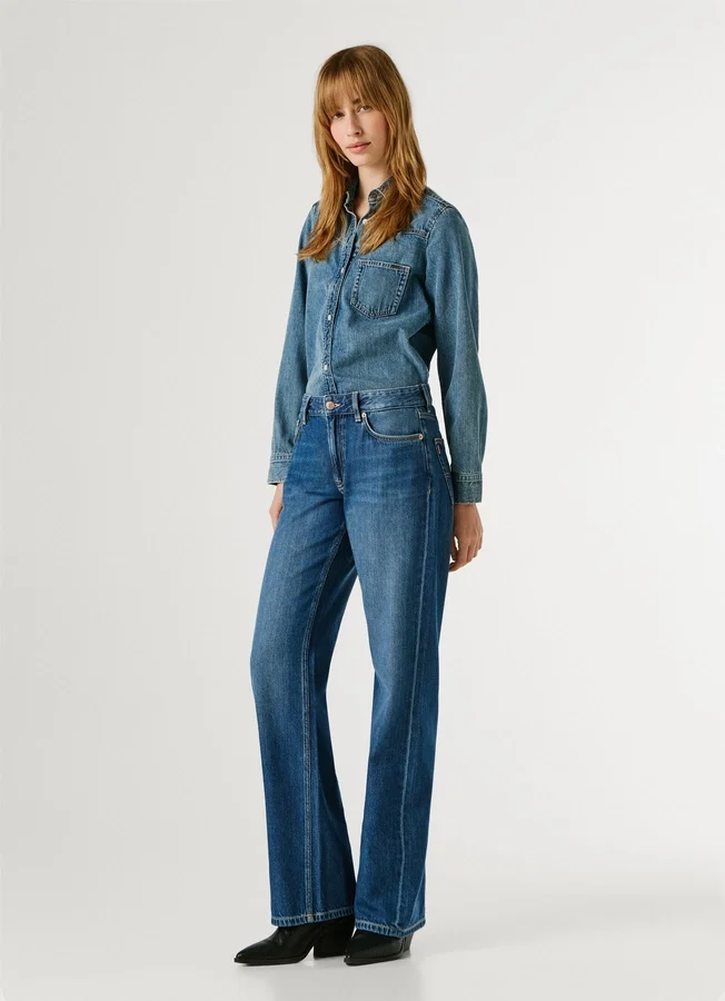 Jeans mit niedriger Leibhöhe und lockerer Passform – Nicky Jeans mit niedriger Leibhöhe und lockerer Passform – Nicky