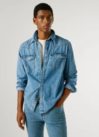 Jeanshemd in Regular Fit