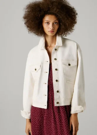 Jeansjacke in lockerer Passform