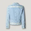 Jeansjacke mit Ikat-Details Jeansjacke mit Ikat-Details