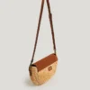Jute-Umhängetasche mit Klappe