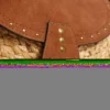 Jute-Umhängetasche mit Klappe