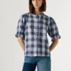 Karierte Bluse mit Rüschen Karierte Bluse mit Rüschen