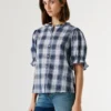 Karierte Bluse mit Rüschen Karierte Bluse mit Rüschen