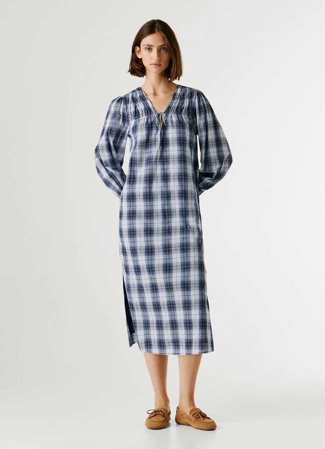 Kariertes Maxikleid Kariertes Maxikleid