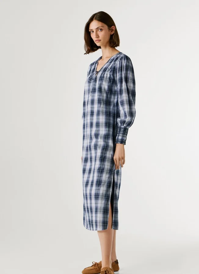 Kariertes Maxikleid Kariertes Maxikleid