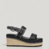 Keilabsatz-Sandalen mit Schnallenverschluss