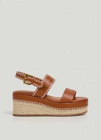 Keilabsatz-Sandalen mit Schnallenverschluss