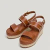 Keilabsatz-Sandalen mit Schnallenverschluss