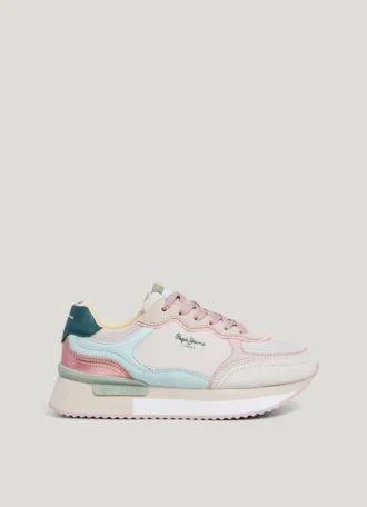 Kombinierte Plateau-Sneaker