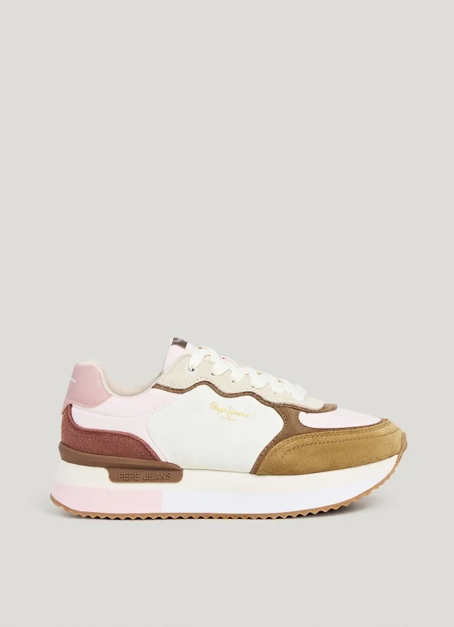 Kombinierte Plateau-Sneaker Kombinierte Plateau-Sneaker