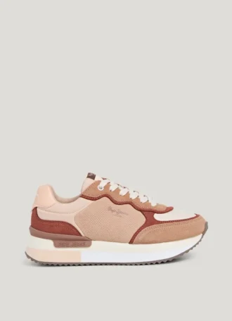 Kombinierte Plateau-Sneaker