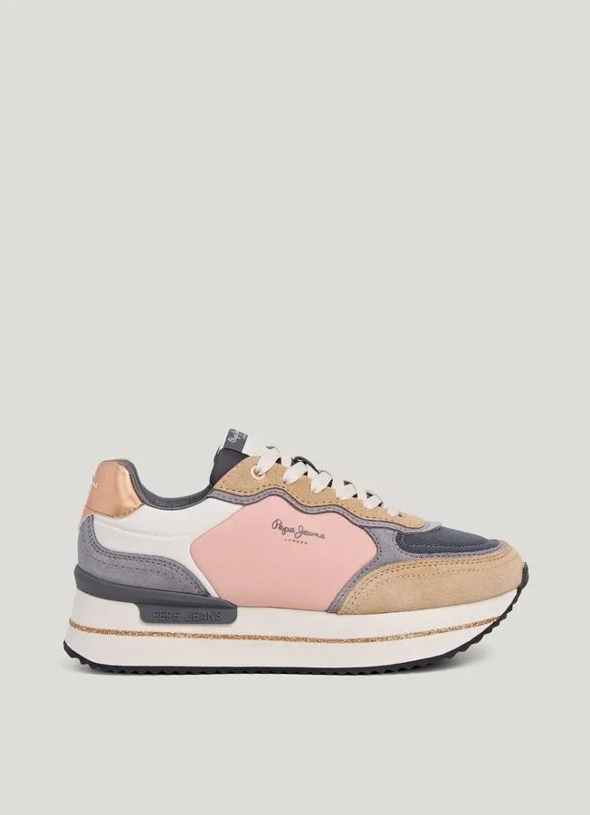 Kombinierte Plateau-Sneaker Kombinierte Plateau-Sneaker