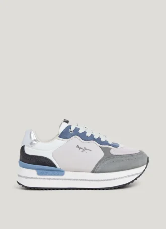 Kombinierte Plateau-Sneaker