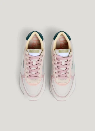 Kombinierte Plateau-Sneaker