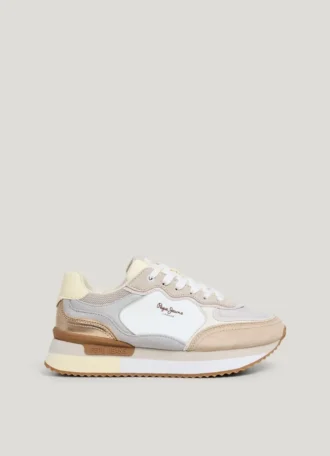 Kombinierte Plateau-Sneaker